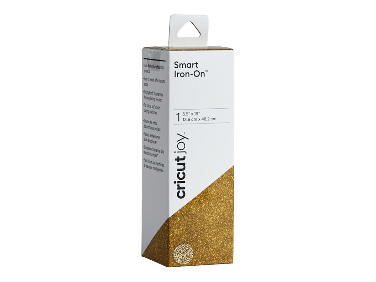 cricut⢠Joy Smart Iron-On Aufbügelfolie gold Effekt-Folie 13,9 x 48,2 cm, 1 St. cricut⢠Joy Smart Iron-On Aufbügelfolie gold Effekt-Folie 13,9 x 48,2 cm, 1 St.