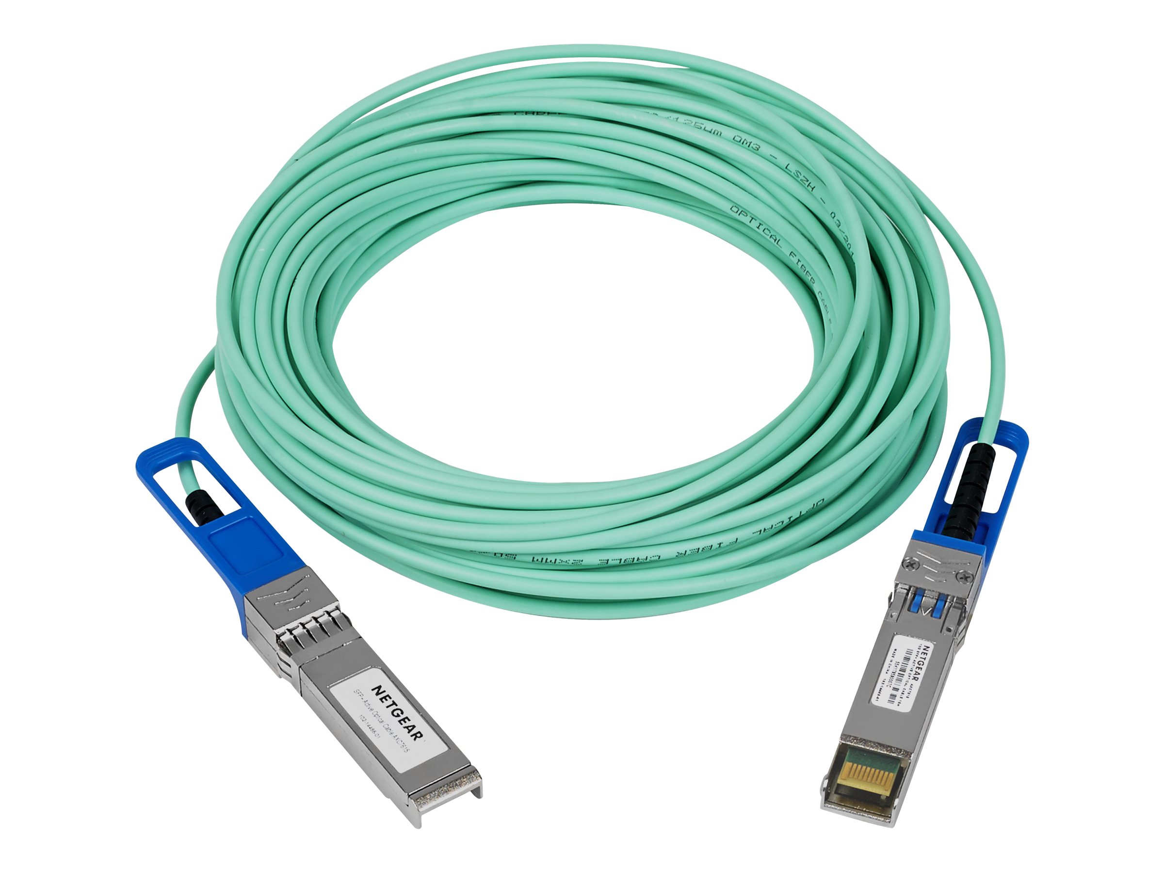 NETGEAR Direct Attach Active Optical SFP+ DAC Kabel 15 Meter AXC7615 zum Verbinden von Switches Storage Servern NETGEAR Direct Attach Active Optical SFP+ DAC Kabel 15 Meter AXC7615 zum Verbinden von Switches Storage Servern