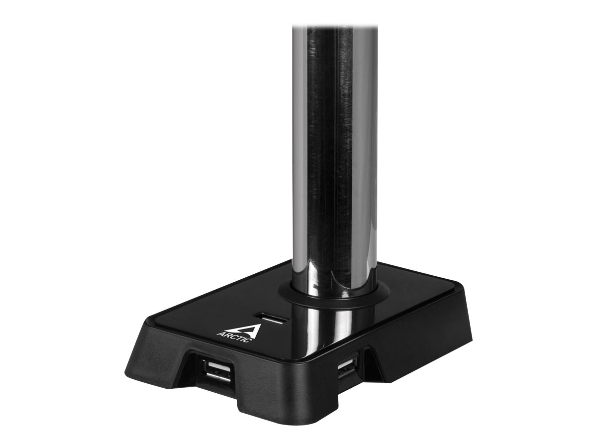 Arctic Monitorhalterung Z1 (Gen 3) mit USB 2.0 Hub - schwarz matt