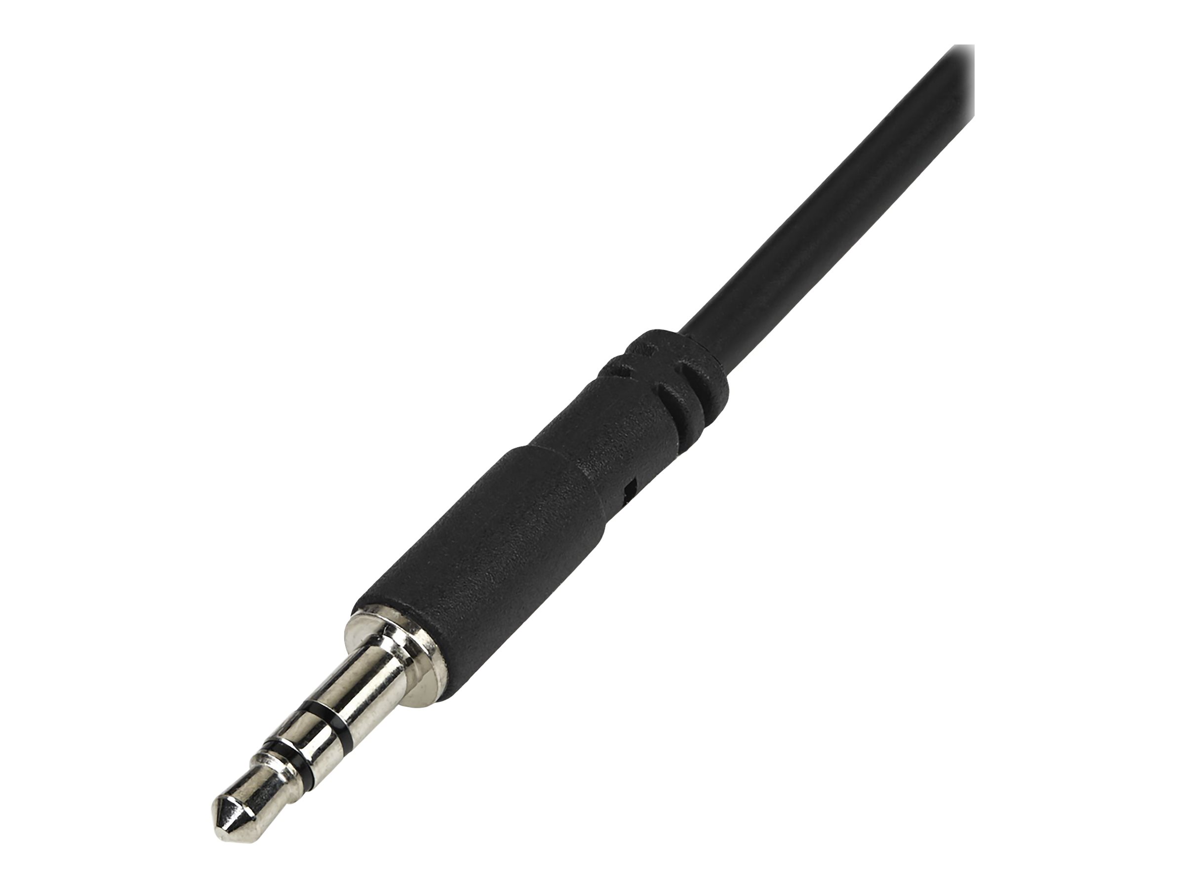 STARTECH.COM Slim Stereo Splitter Cable - 3.5mm Male to 2x 3.5mm Female