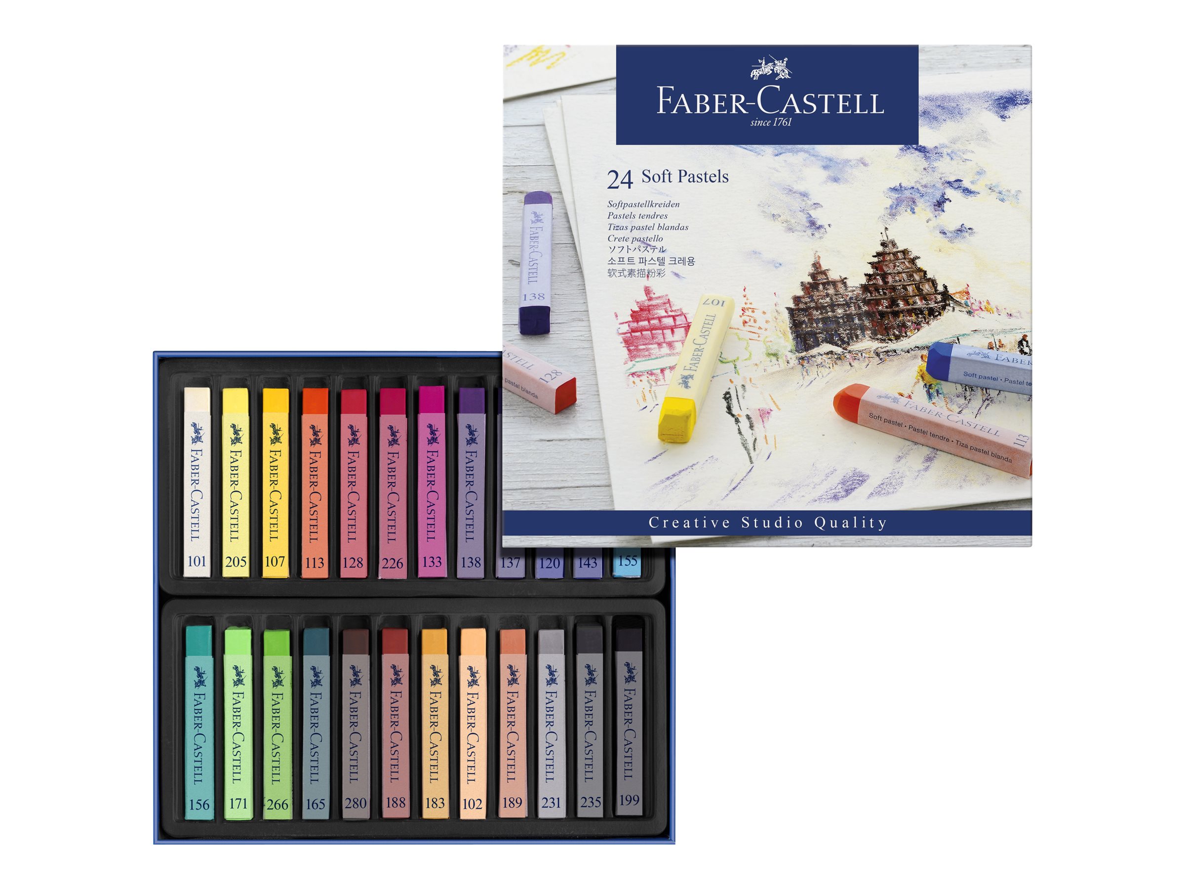 FABERCASTELL Creative Studio Pastellkreide farbsortiert 24 St