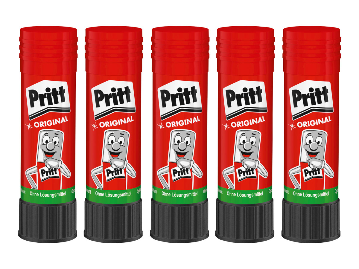 4 + 1 GRATIS: 4 Pritt Klebestifte 43,0 g + GRATIS 1 St.