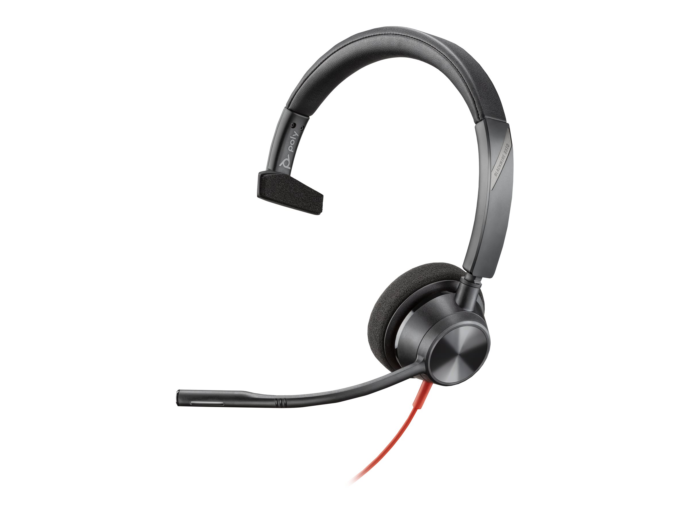 HP Poly Blackwire 3310 Monaural Microsoft Teams Certified USB-C Headset +USB-C/A Adapter HP Poly Blackwire 3310 Monaural Microsoft Teams Certified USB-C Headset +USB-C/A Adapter
