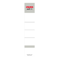 10 herlitz Ordneretiketten maX.file weiÃ fÃ¼r 5,0 cm RÃ¼ckenbreite
