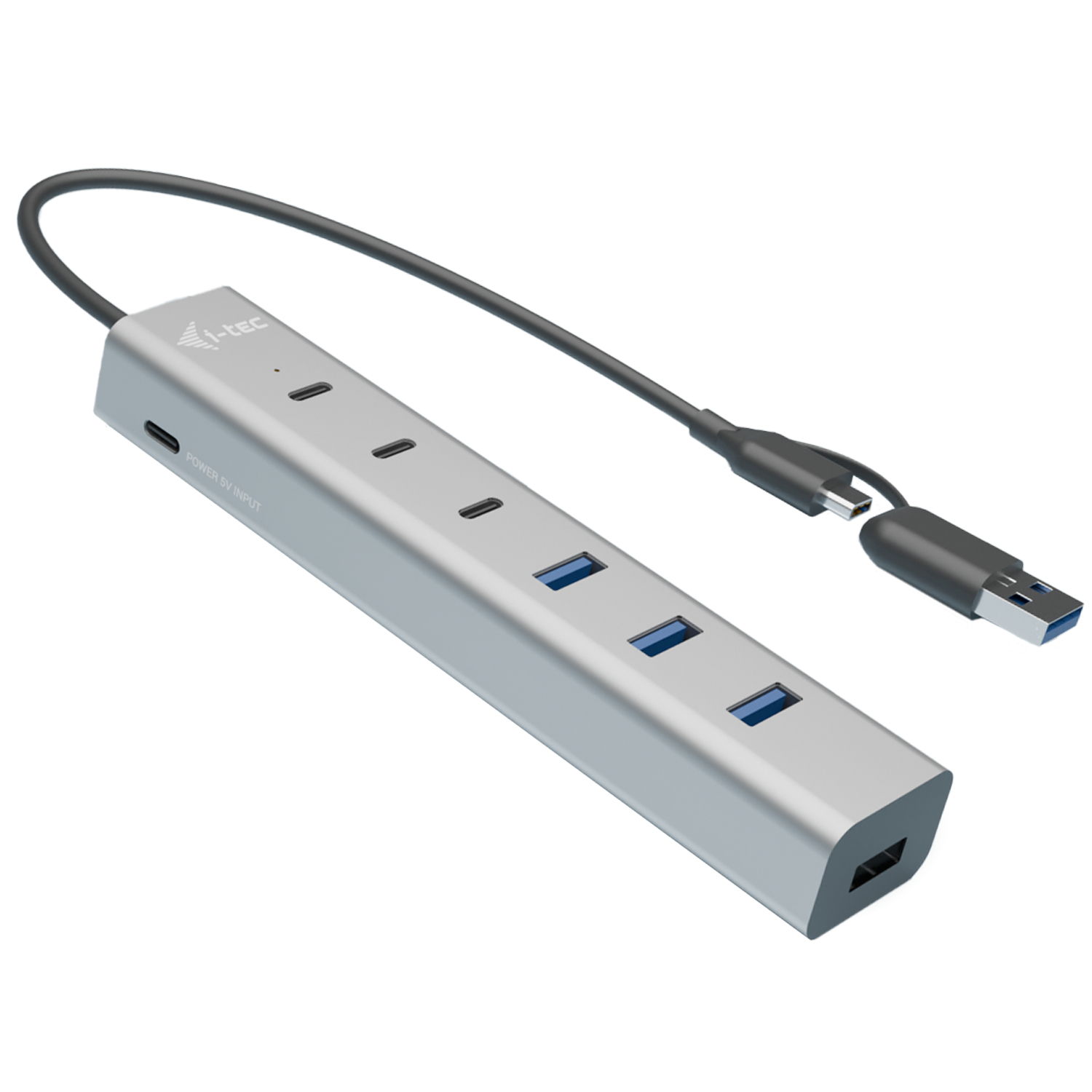 ITEC USBCUSBA Charging Metal HUB 7 Port 3x USBC 32 Gen 1 4x USBA 32 Gen 1