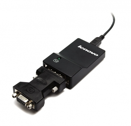 Lenovo USB 30 to DVIVGA Monitor Adapter Adapter Digital Daten, Digital Display Video 0,7 m Schwarz