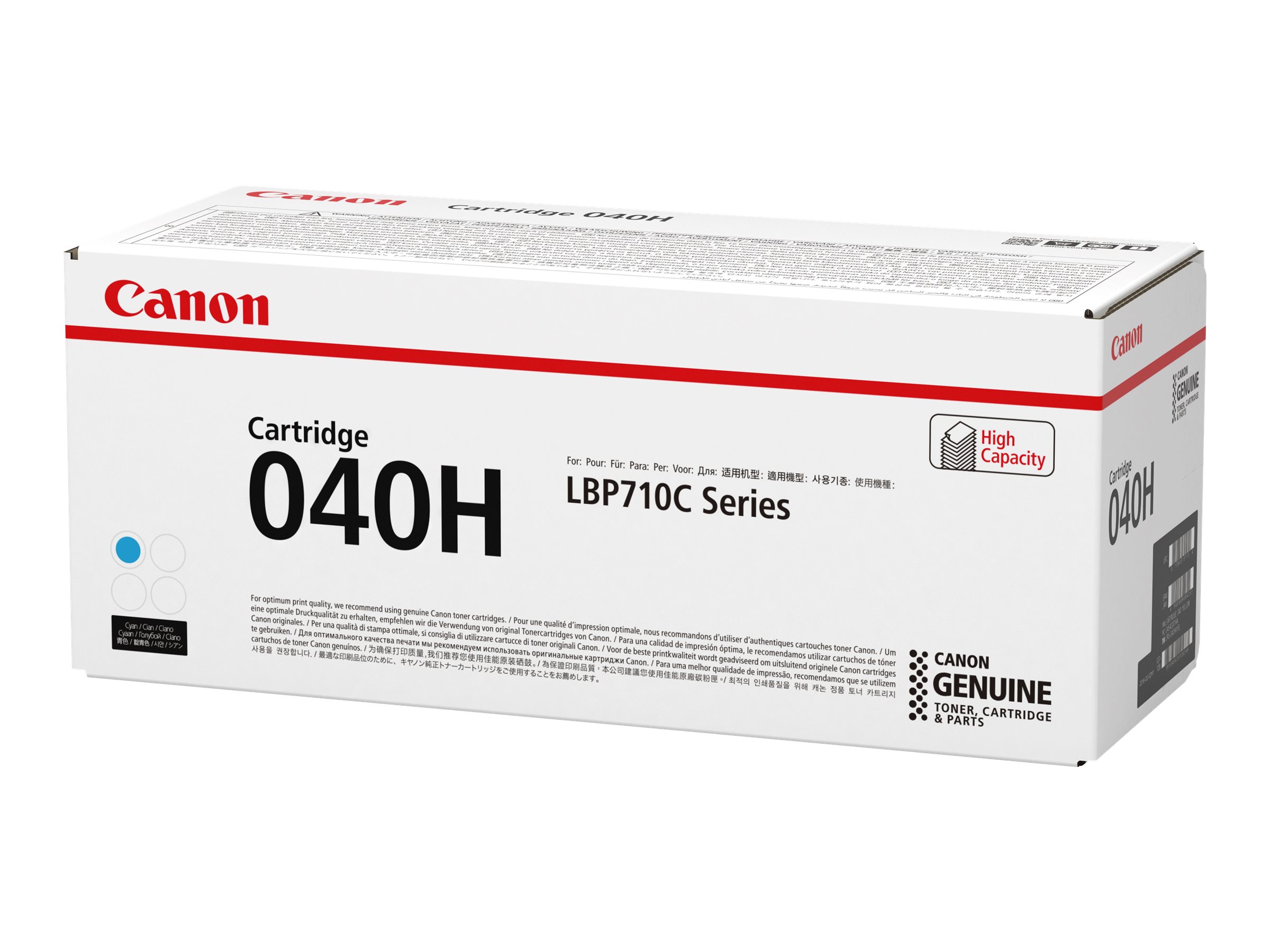 CANON 040HC Toner cyan fuer LBP710Cx/712Cx Standardkapazität 10.000 Seiten