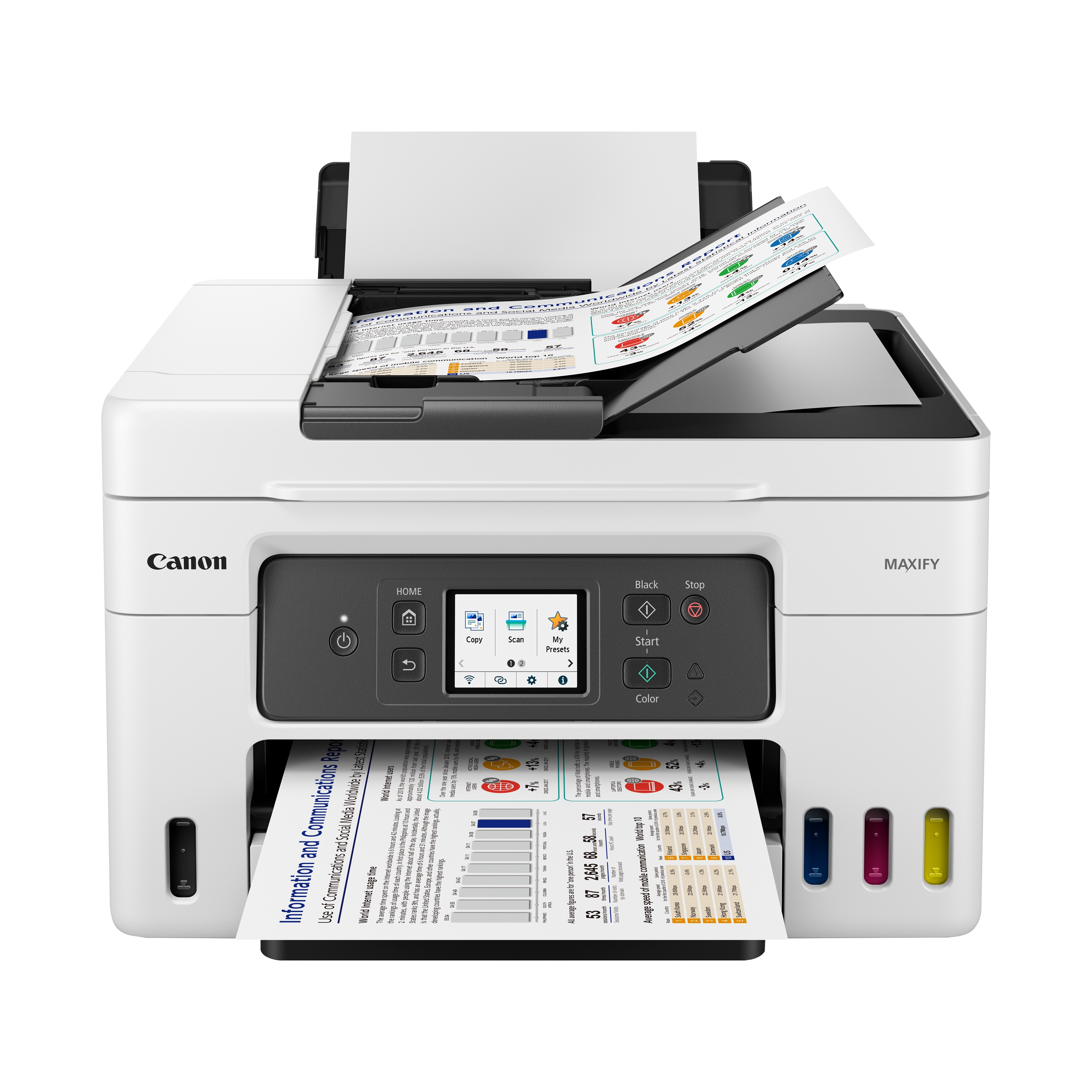 Canon MAXIFY GX4050 4 in 1 TintenstrahlMultifunktionsdrucker grau