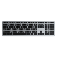 SATECHI SLIM X3 Tastatur kabellos grau, silber SATECHI SLIM X3 Tastatur kabellos grau, silber