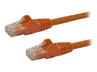 STARTECHCOM 05m Orange Cat6 Patch Cable with Snagless RJ45 Connectors Short Ethernet Cable 05 m Cat 6 UTP Cable