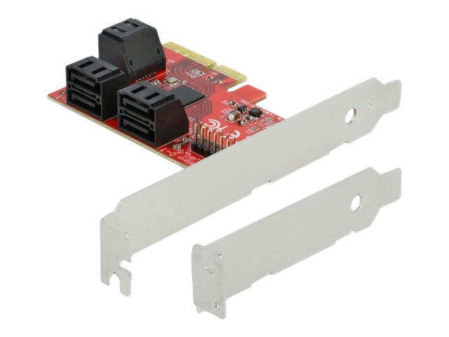 6 Port SATA PCI Express x4 Karte Low Profile Formfaktor