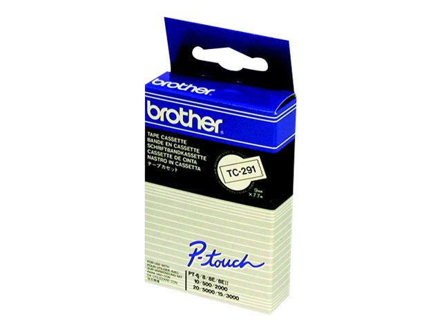 Schriftbandkassette Brother 24mm gelb/schwarz   TZES651