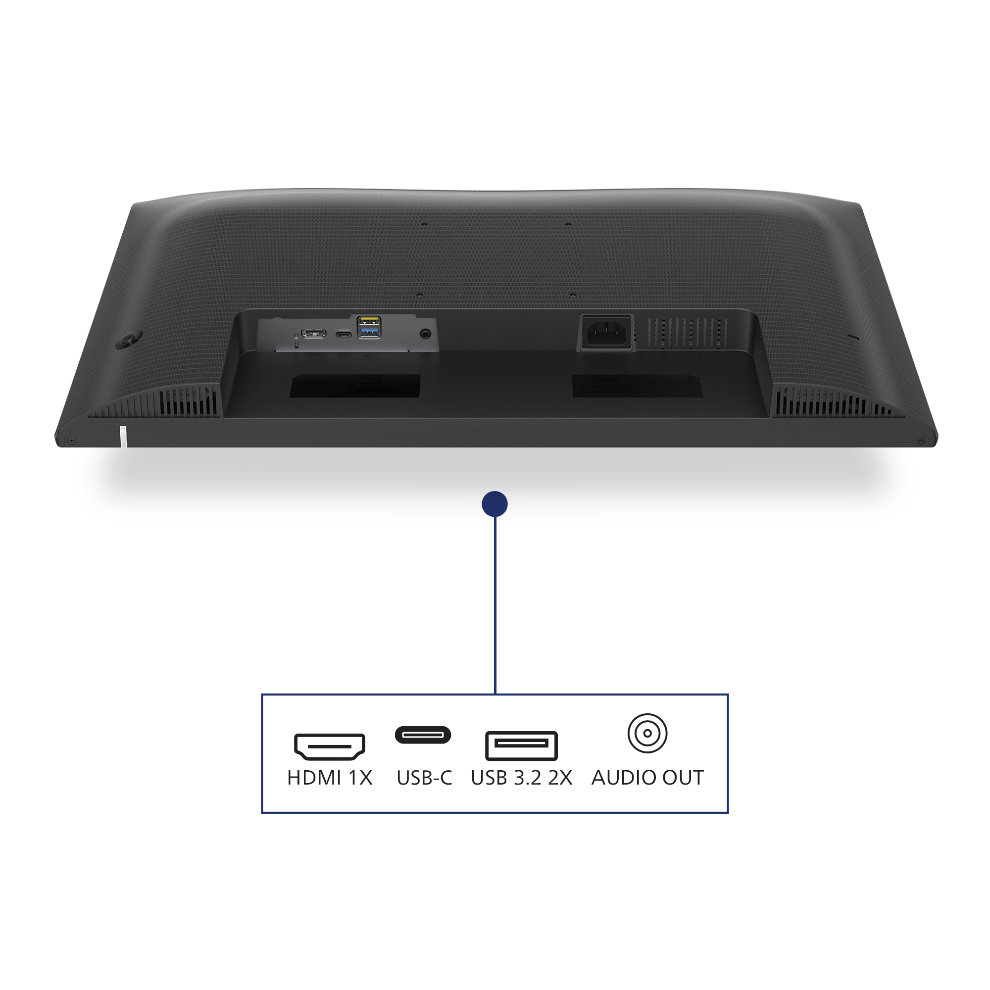 60,5cm24 1920x1080 Philips 24E1N1300AE 169 FHD IPS 1ms 100Hz HDMI USBC Speaker Black