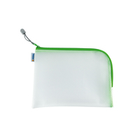 HERMA Reissverschlussbeutel transparent/gruen, 1 St. HERMA Reissverschlussbeutel transparent/gruen, 1 St.