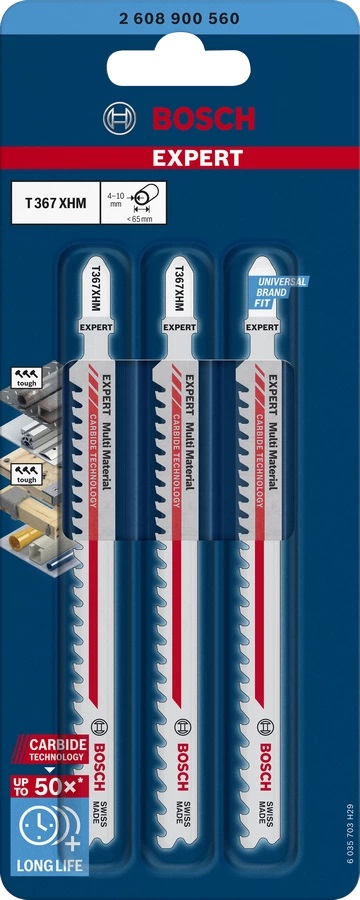BOSCH EXPERT Multi Material T 367 XHM Stichsaegeblaetter, 3 St