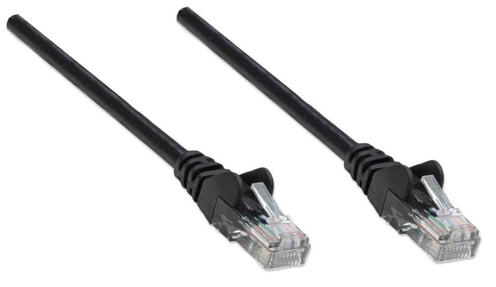 INTELLINET Netzwerkkabel Cat6 UUTP CCA Cat6kompatibel RJ45SteckerRJ45Stecker 5,0 m schwarz
