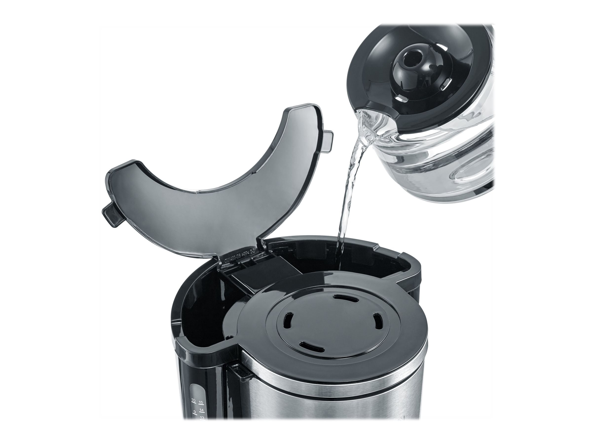 SEVERIN KA 4845 TypeSwitch Kaffeemaschine schwarz, 8 Tassen
