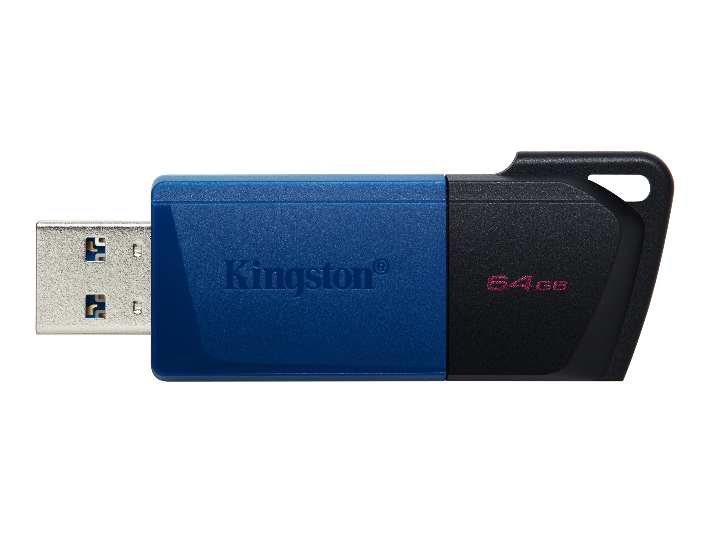 Kingston USB-Stick DataTraveler Exodia M - USB 3.2 Gen 1 (3.1 Gen 1) - 64 GB - Schwarz/Blau