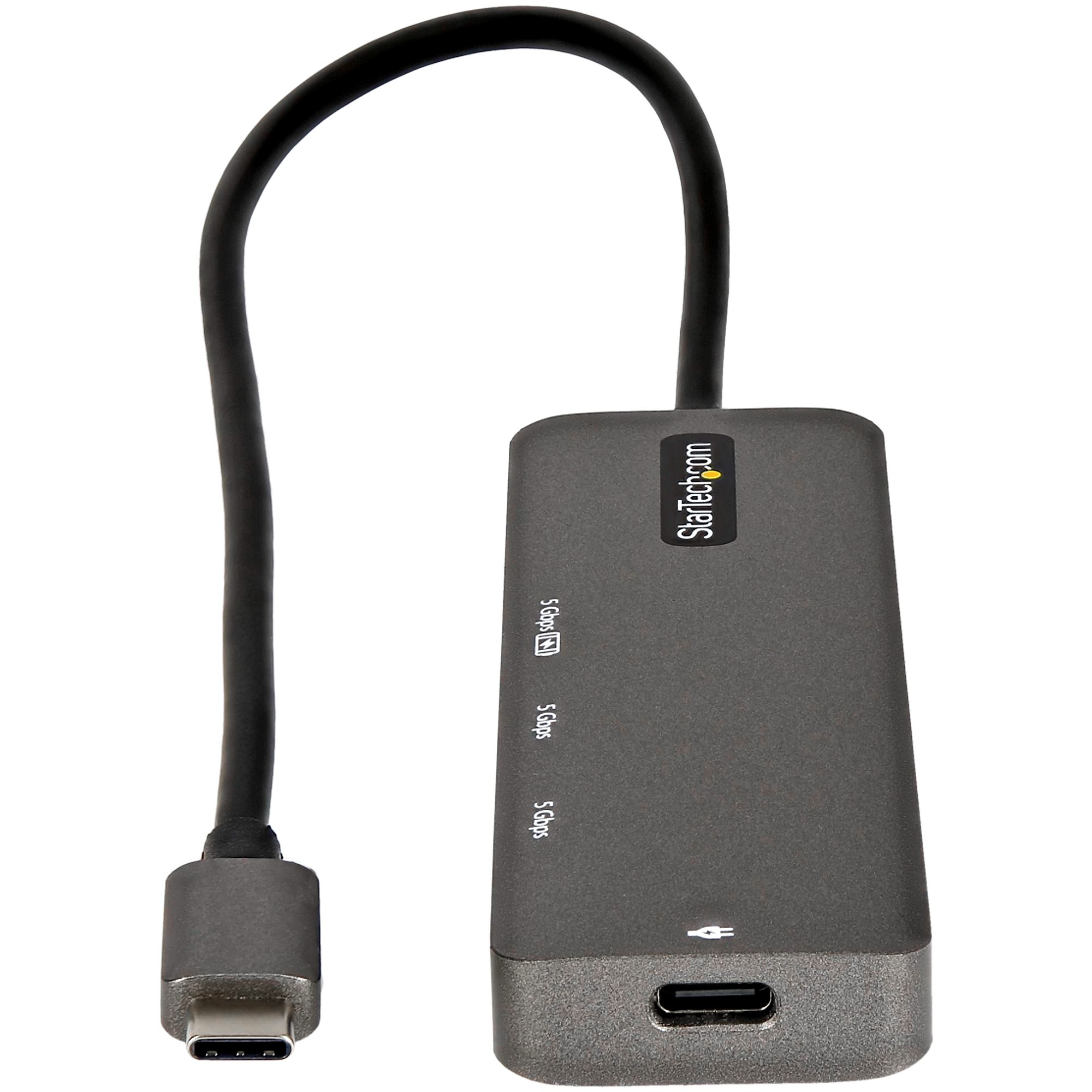 STARTECHCOM USBC Multiport Adapter USBC auf HDMI 20b 4K 60Hz HDR10 100W PD 4Port USB 30 Hub 30cm Kabel