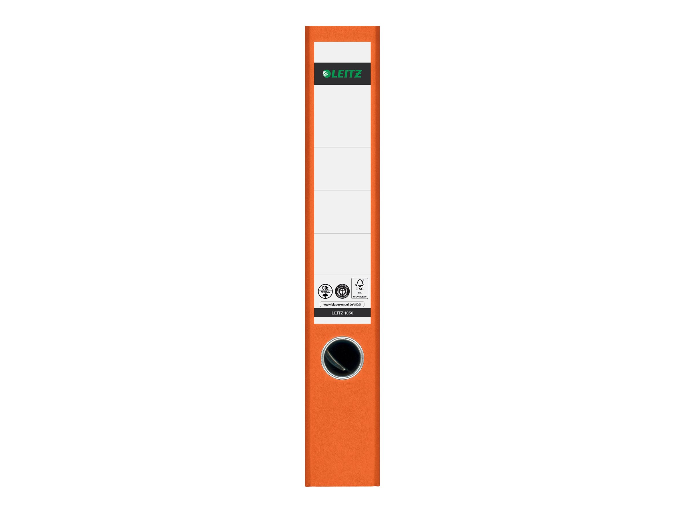 LEITZ 1050 Ordner orange marmoriert Karton 5,2 cm DIN A4
