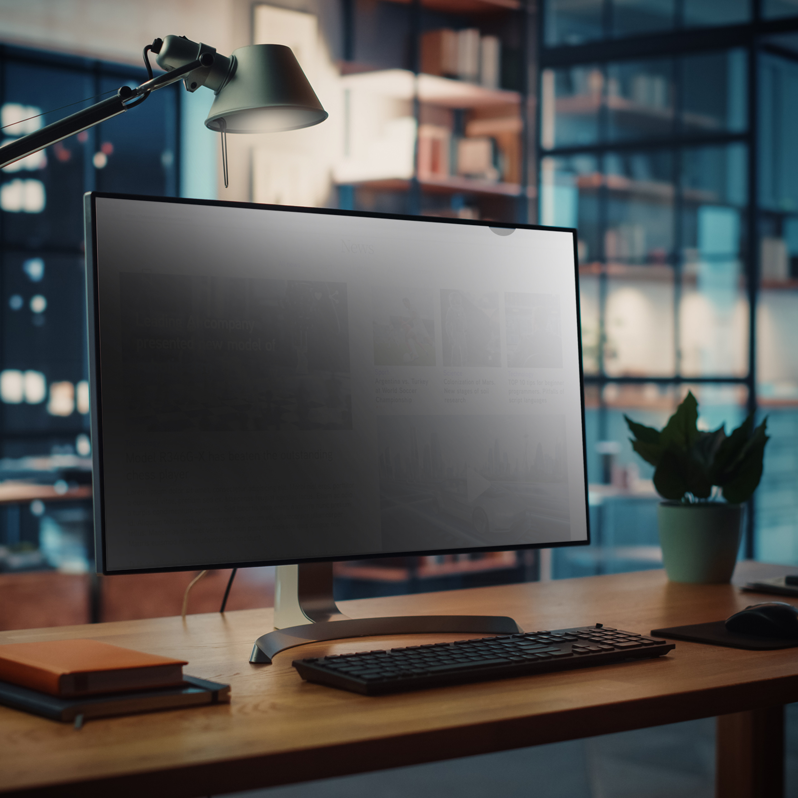 STARTECHCOM 27inch Monitor Privacy Screen Universal Matte or Glossy 169 Aspect Ratio 30 Degree Privacy Viewing Angle