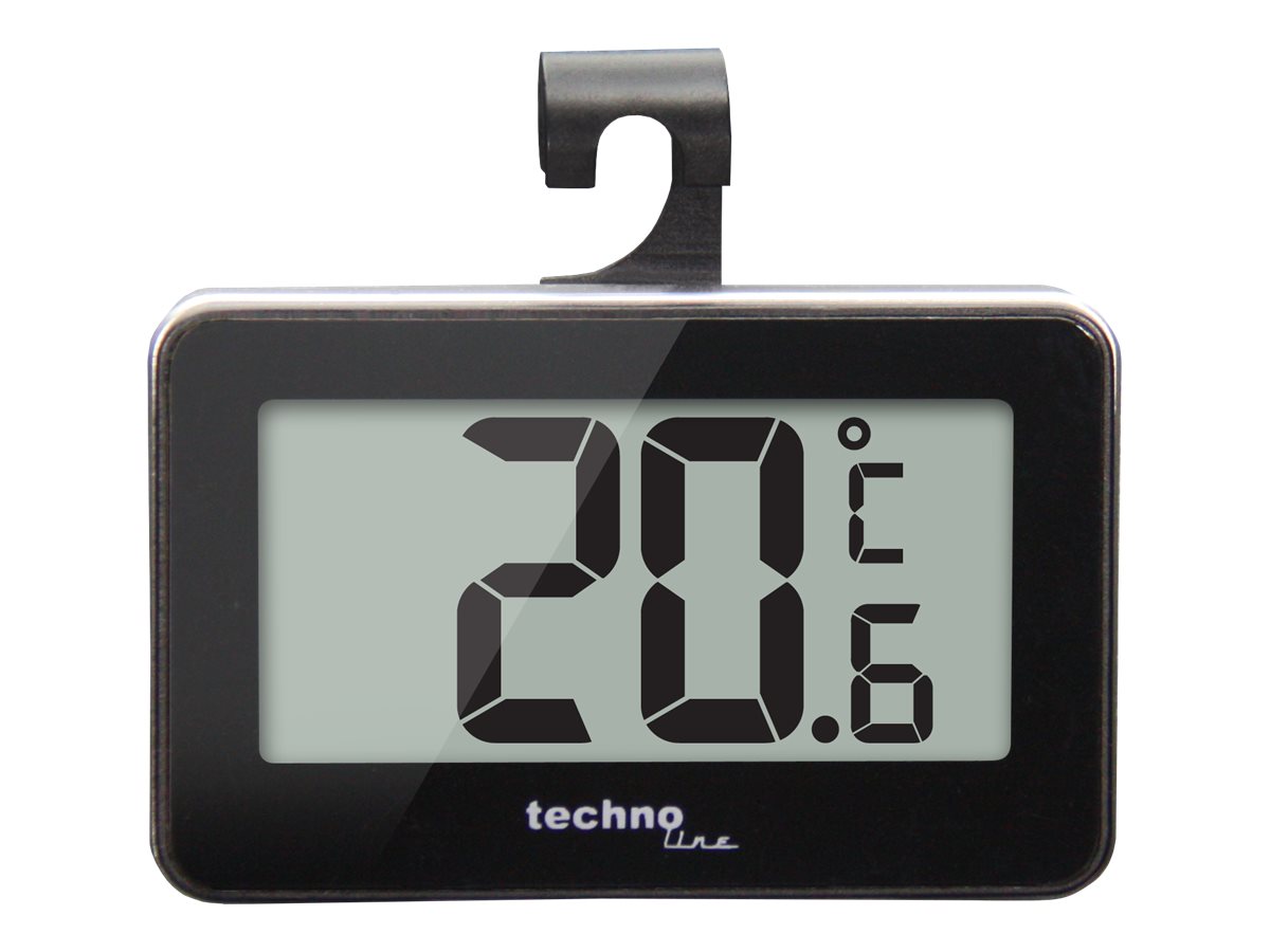 TechnoLine WS 7012 Gefrier Kühlschrankthermometer schwarz
