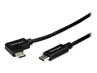 STARTECH.COM USB- C Kabel rechtsgewinkelt - St/St-1m - USB 2.0 - USB Typ-C Kabel - 90grad USB C - USB-C auf USB C - USB-C Ladekabel