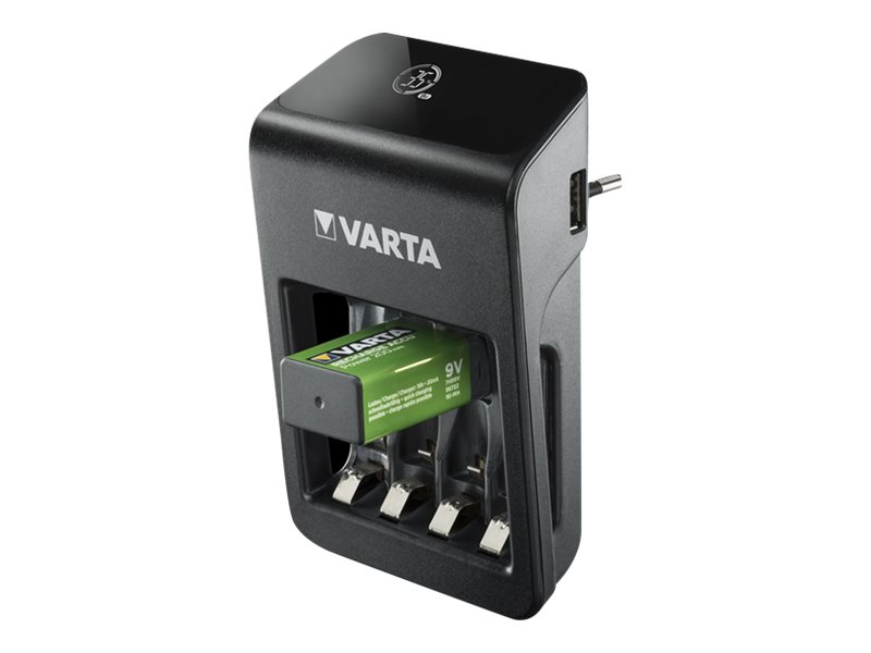 Varta Ladegerät 57687 LCD Plug Charger+ 4x AA 2100mAh