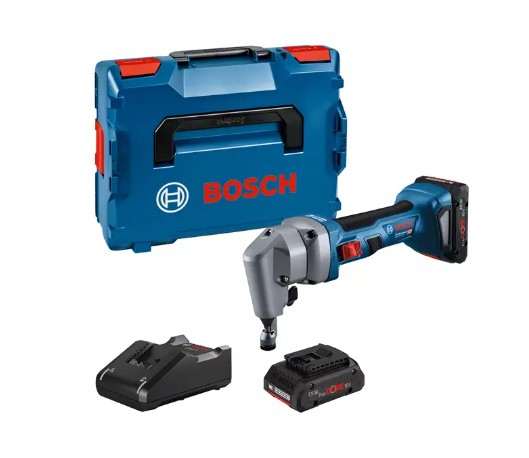 BOSCH Professional GNA 18V16 E AkkuBlechschere 18,0 V, mit 2 Akkus