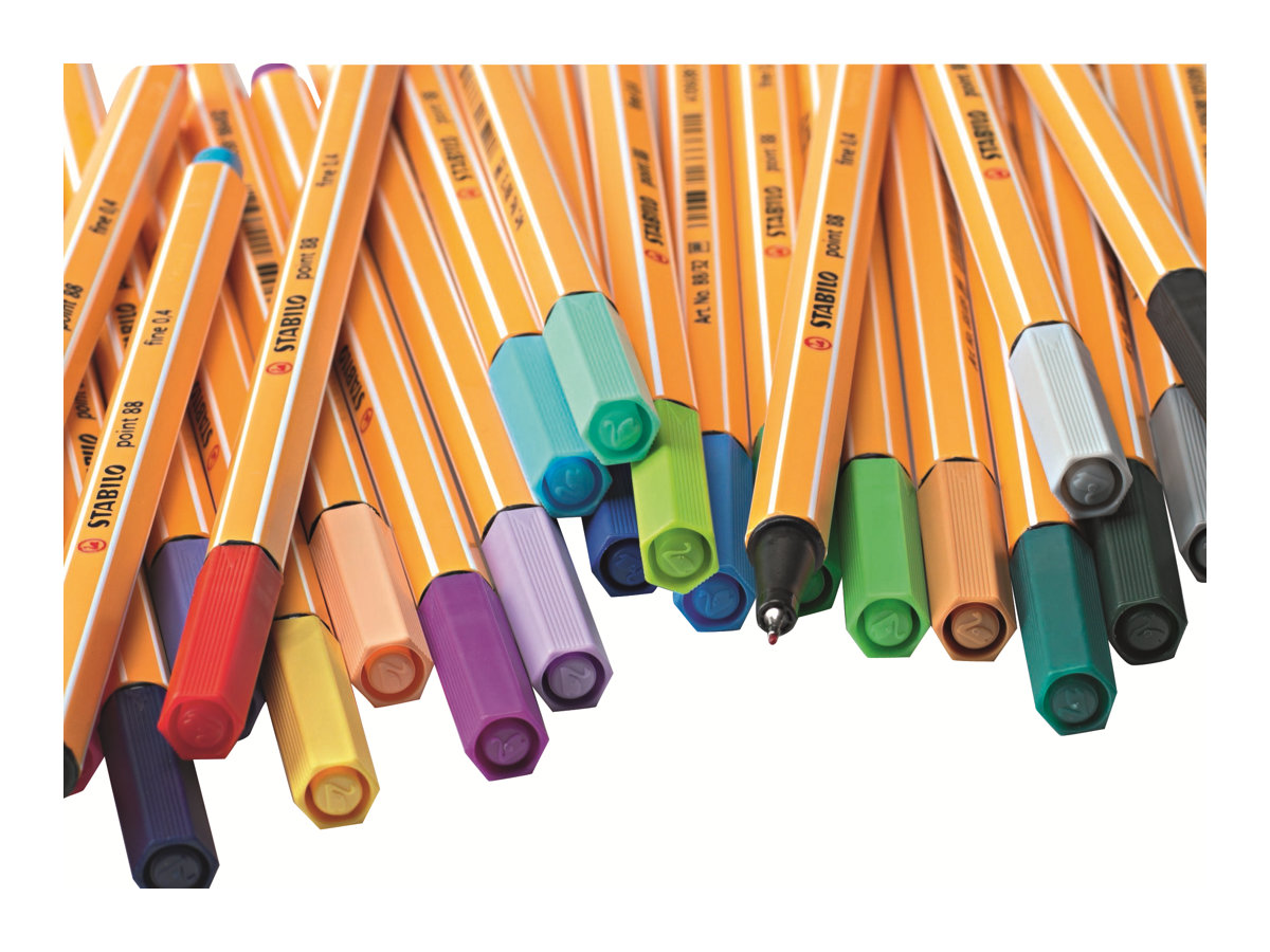 STABILO point 88 Fineliner farbsortiert 0,4 mm, 20 St.