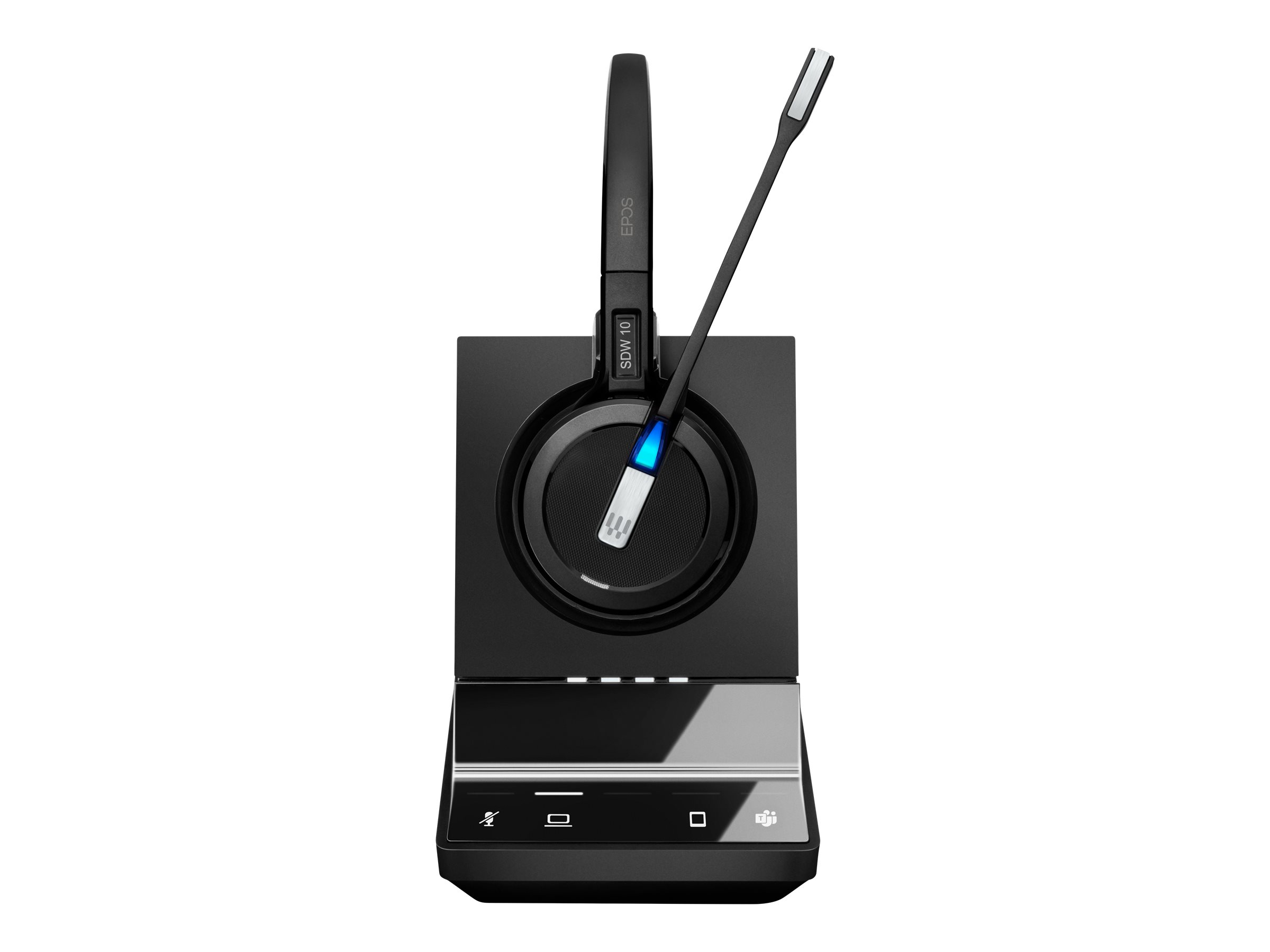 EPOS IMPACT SDW 5013T EU/UK/AUS Mono DECT Headset mit Basisstation für PC mit Kopf- Ohr- und Nackenbuegel Teams zertifiziert