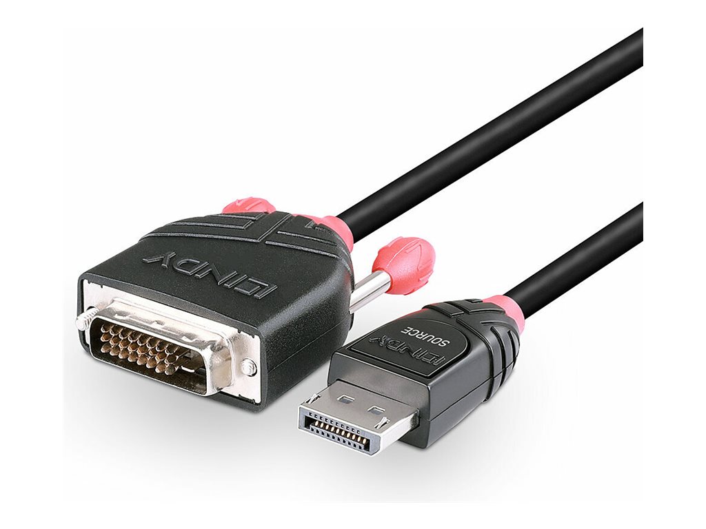 LINDY Kabel DisplayPort/DVI-D 3m DP Stecker an DVI-D Stecker LINDY Kabel DisplayPort/DVI-D 3m DP Stecker an DVI-D Stecker