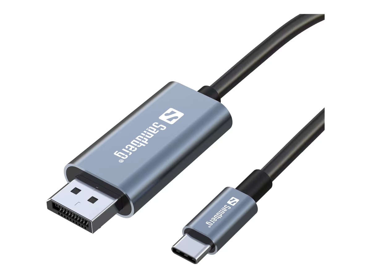 SANDBERG USB-C to DisplayPort Cable 2M SANDBERG USB-C to DisplayPort Cable 2M
