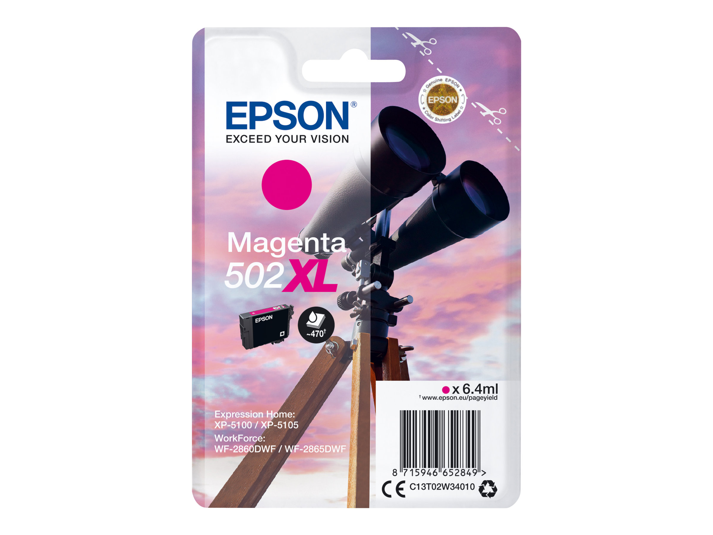 EPSON 1LB Singlepack Magenta 502XL Ink SEC w/s EPSON 1LB Singlepack Magenta 502XL Ink SEC w/s