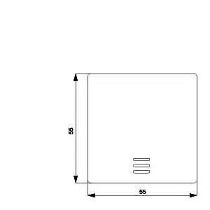 Siemens Wippe 5TG6200 mit Fenster titanweiss Siemens Wippe 5TG6200 mit Fenster titanweiss