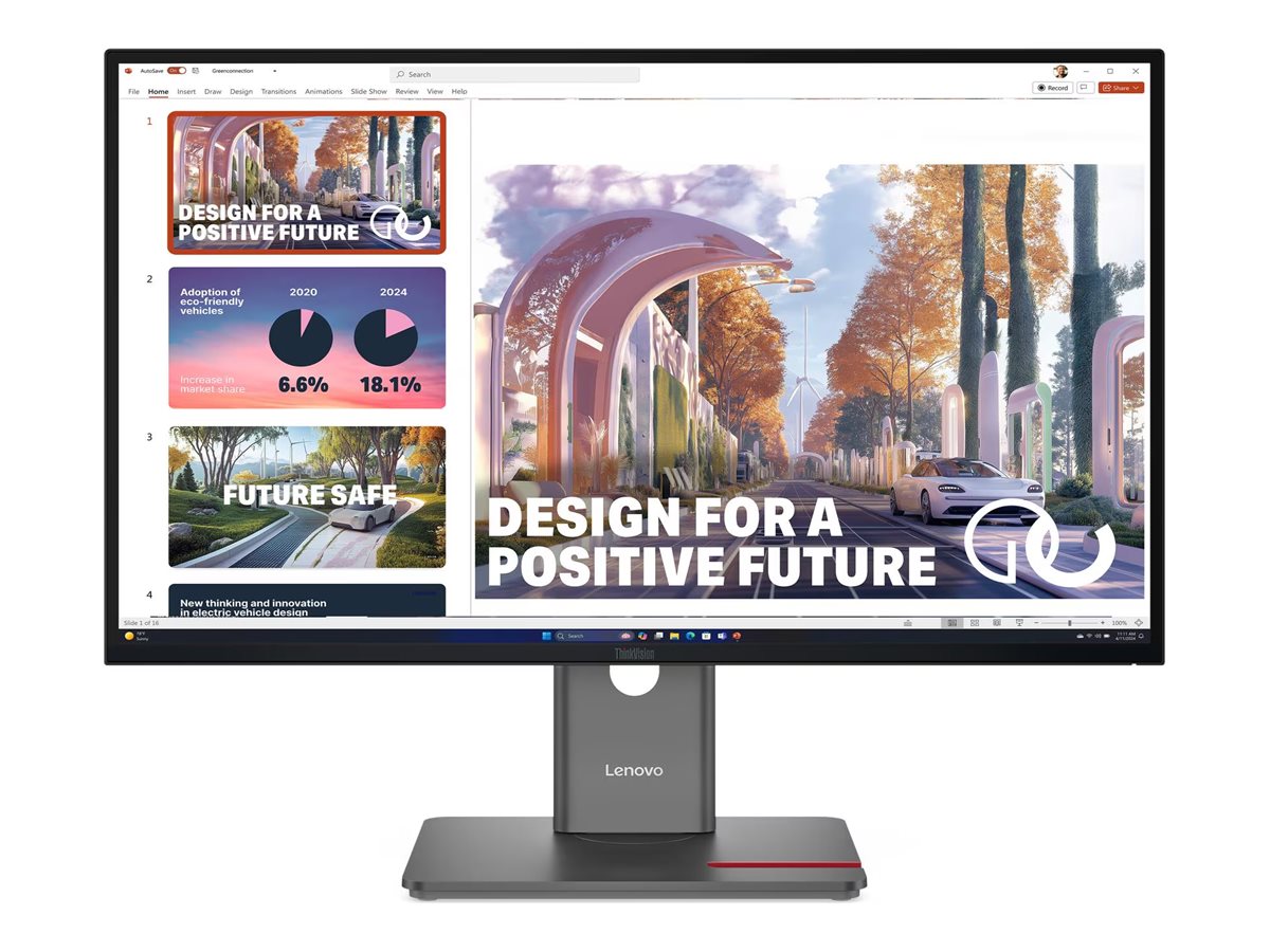 LENOVO ThinkVision P27QD40 68,58cm 27Zoll 2560x1440 IPS 120Hz USBC docking 140W Daisy Chain KVMeKVM Factory TopSeller