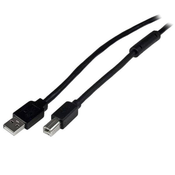 StarTech.com USB-Kabel 20m aktiv USB 2.0 A auf B Schwarz