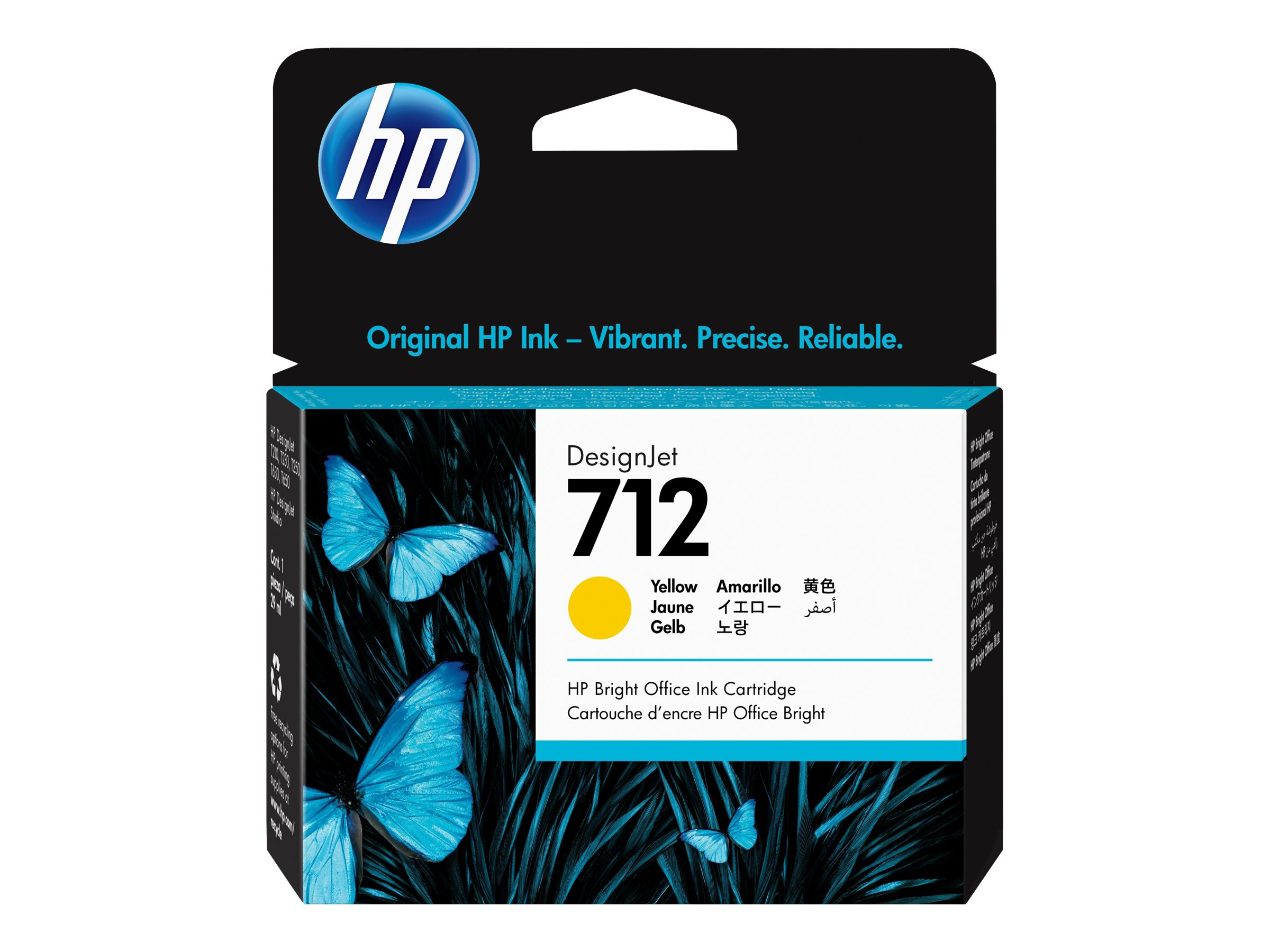 HP 712 (3ED69A) gelb Druckerpatrone