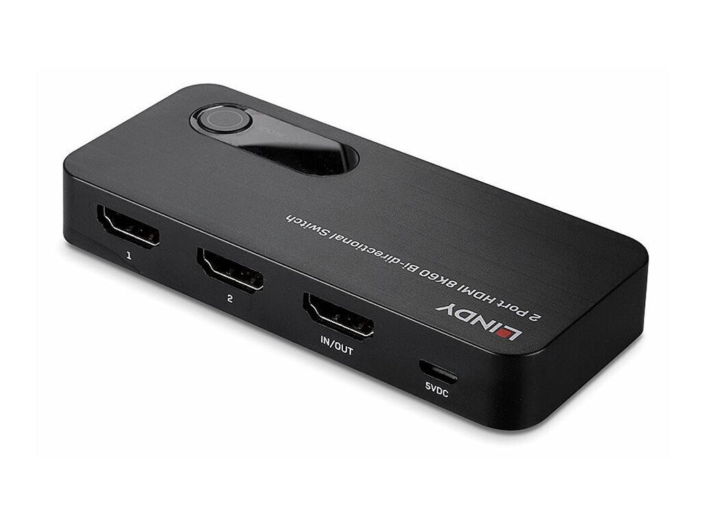 LINDY 2 Port HDMI 8K60 Bidirektionaler Switch