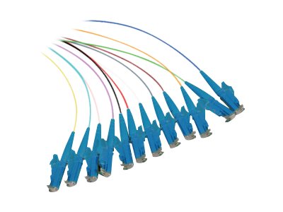 helos Faserpigtail 12 x E2000® (LSH) UPC, OS2 9/125 [X] m, easy strip, 2,0m