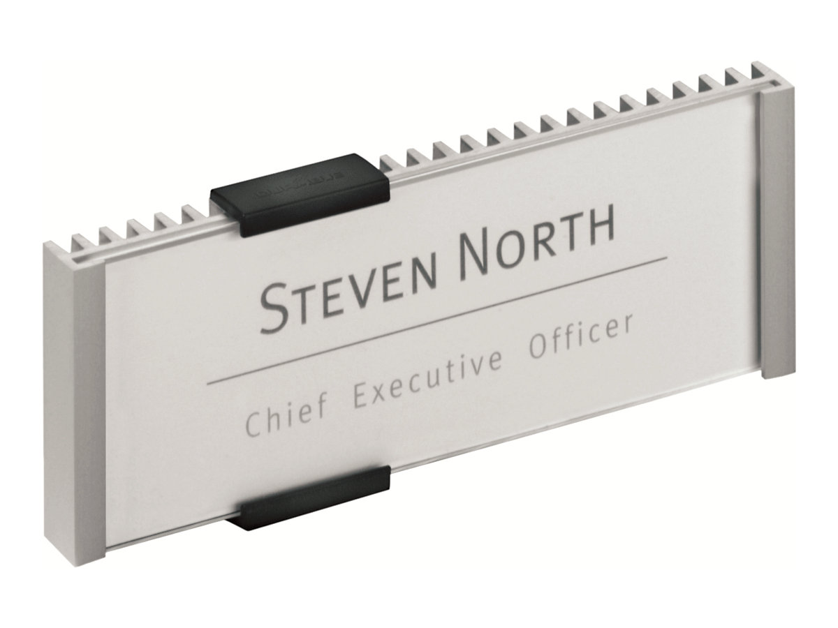 Durable INFO SIGN Türschild 149x52,5mm metallic silber