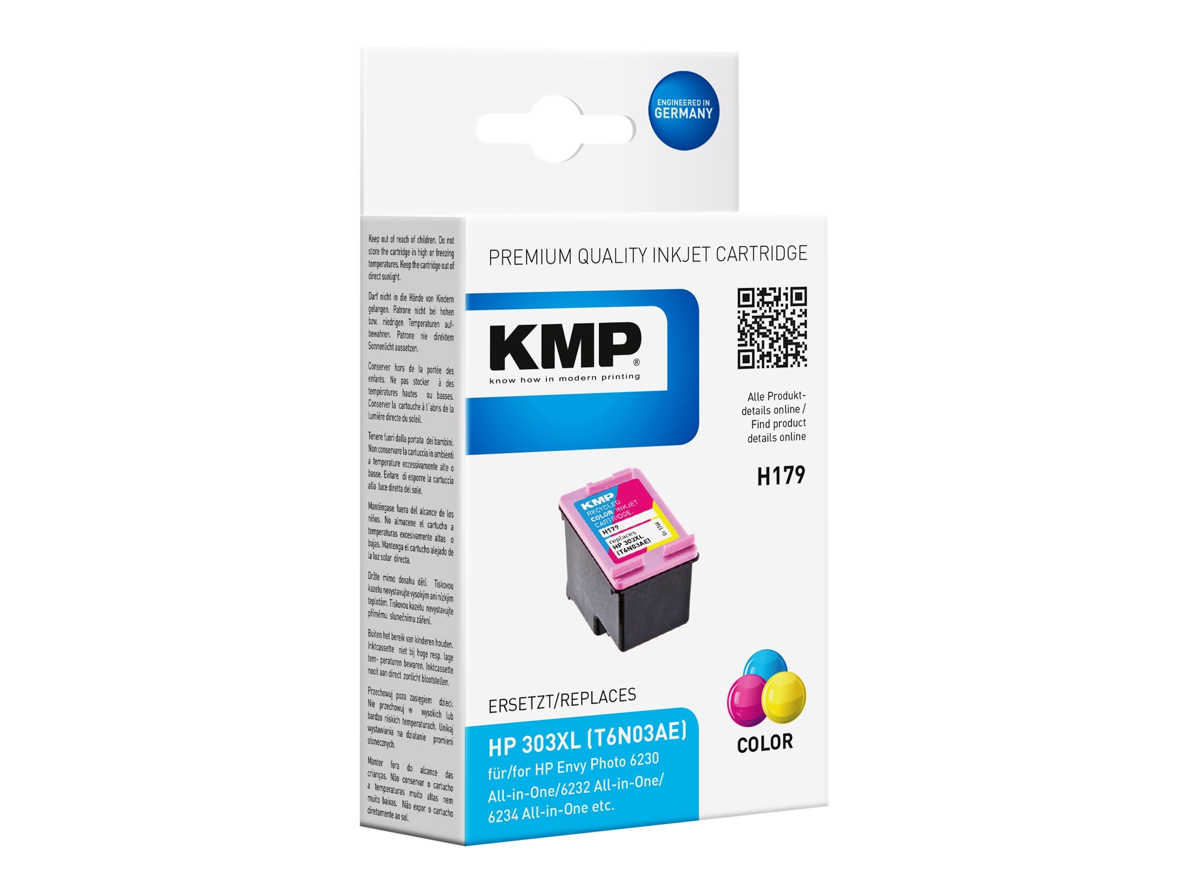KMP H179 color Druckerpatrone kompatibel zu HP 303XL (T6N03AE) KMP H179 color Druckerpatrone kompatibel zu HP 303XL (T6N03AE)
