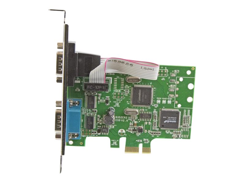 STARTECHCOM 2 Port PCI Express Seriell Karte mit 16C1050 UART RS232 PCIe Seriell mit Dual Channel 16C1050 UART
