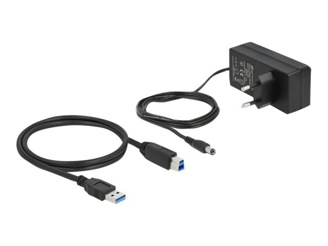 Delock USB 3.2 Gen 1 Hub mit 7 Ports + 1 Schnellladeport + 1 USB-C PD 3.0 Port