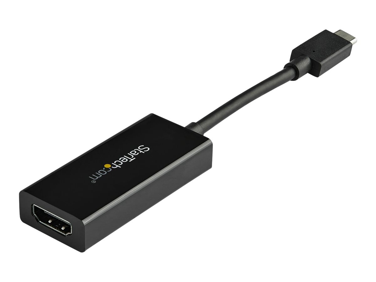 StarTech.com USB-C auf HDMI Adapter mit HDR - 4K 60Hz - Schwarz - USB Typ C auf HDMI Konverter - CDP2HD4K60H - externer Videoadapter - MegaChips MCDP2900 - Schwarz