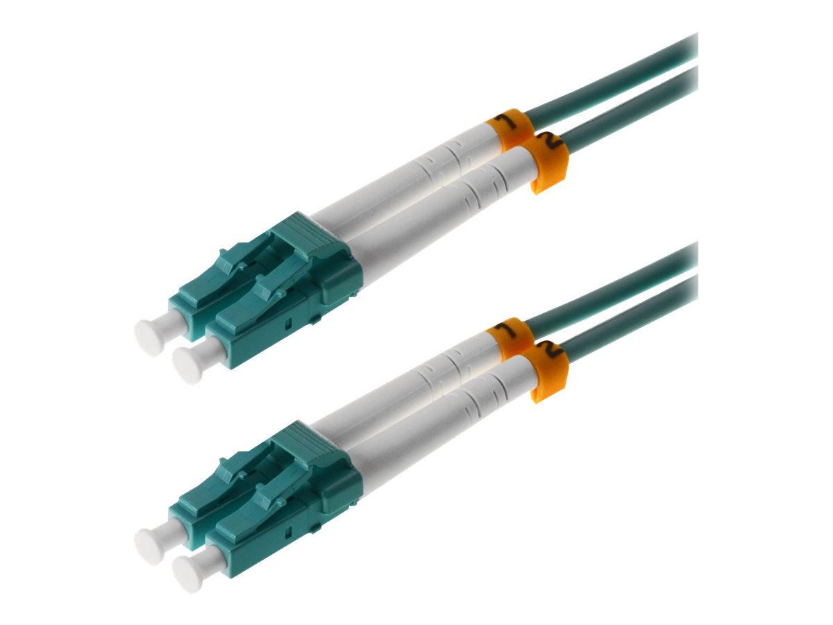 helos LWL Patchkabel LC/LC Duplex 50/125µm OM3 aqua 2,0m helos LWL Patchkabel LC/LC Duplex 50/125µm OM3 aqua 2,0m