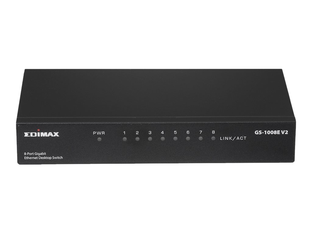 Edimax Gigabit Ethernet 8 Ports Desktop Switch,Metal Gehaeuse