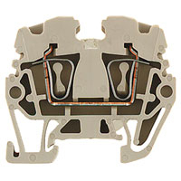 Weidmueller Mini-Reihenklemme ZDUA 2.5-2 grau