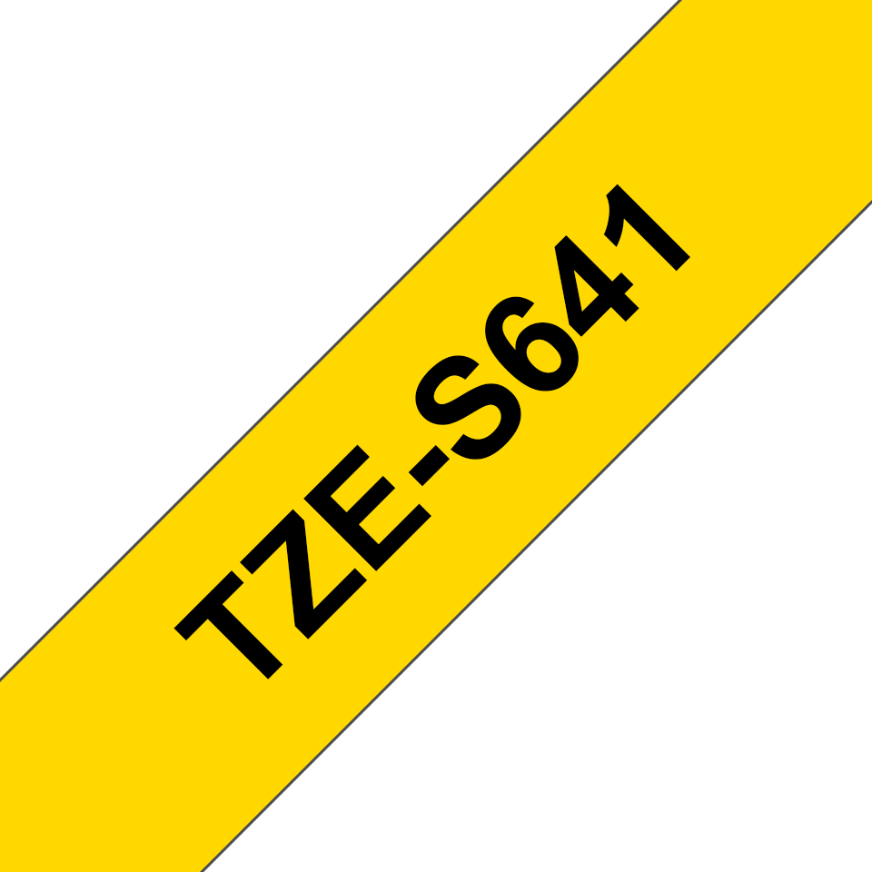 TZES641 BROTHER PT Schriftband 18mm gelb