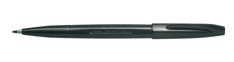 Pentel Sign Pen Filzstift schwarz, 1 St